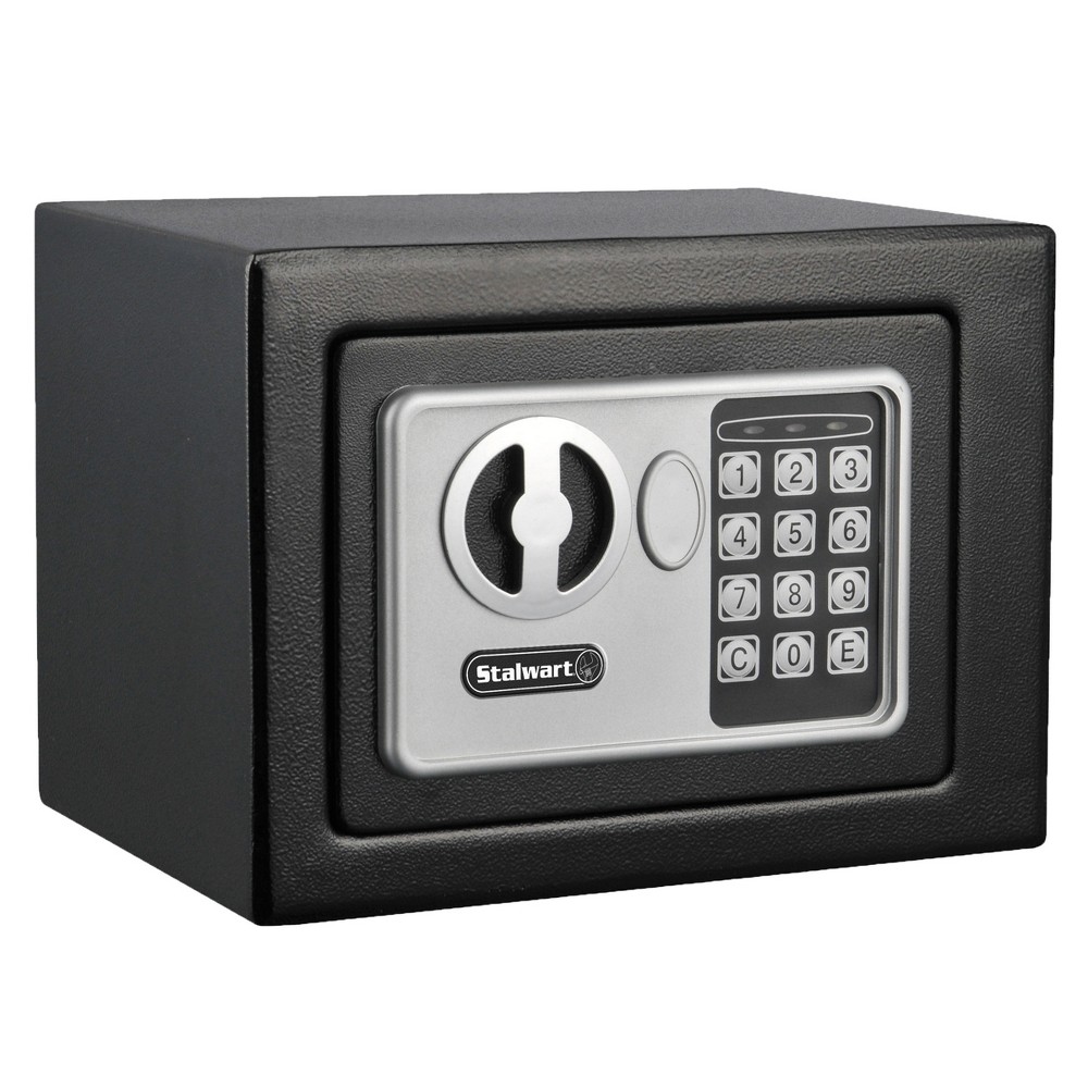 Photos - Safe Digital Security  Box Black - Fleming Supply: Fire-Resistant Electronic Lockbox, Steel, 315 Volume, No Assembly Required