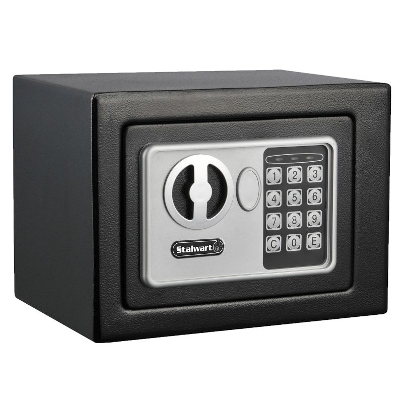 Digital Security Safe Box Black - Fleming Supply, 1 of 6
