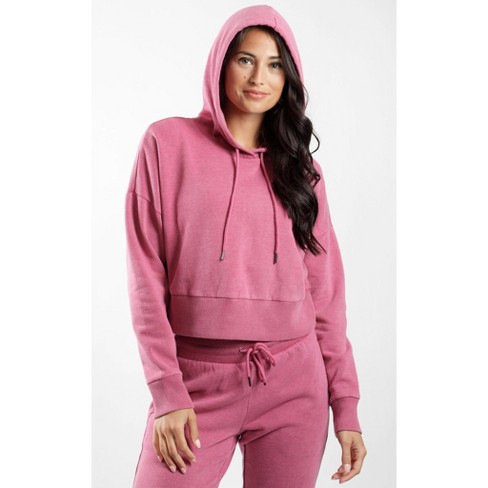 90 Degree By Reflex Womens Casual Fit Long Sleeve Hooded Fleece