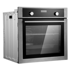 VEVOR Single Wall Oven, 24" Electric Built-in Wall Oven with 9 Cooking Functions, 2.68 Cu.Ft Electric Wall Ovens with Timer, 2800W Electric Oven - 1 of 4