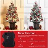 Whizmax 4.5ft Pre-Lit Artificial Holiday Christmas Tree with 108 Lights, Red Berry and Light Box for Home Office Decoration - 3 of 4