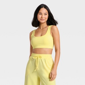 Women's Washed Jersey Sports Bra - JoyLab™ - 1 of 3