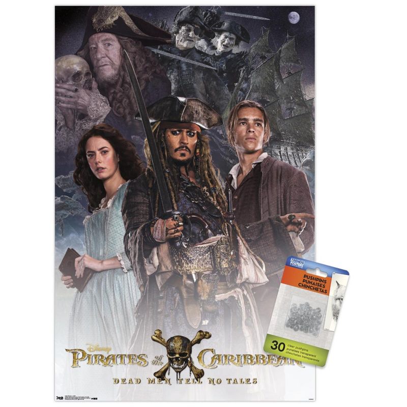 Trends International Disney Pirates of the Caribbean: Dead Men Tell No Tales - Crew Unframed Wall Poster Prints, 1 of 7