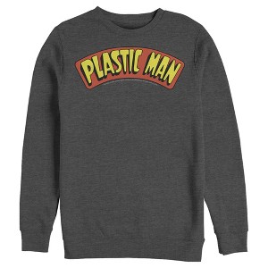 Men's Justice League Plastic Man Logo Sweatshirt - 1 of 3