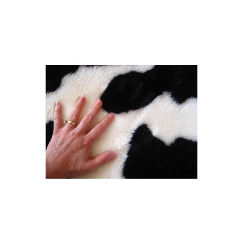 Walk on Me Faux Fur Super Soft Cow Rug Tufted With Non-slip Backing Area Rug, 4 of 5