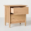 2 Drawer Modern Wood Nightstand - Hearth & Hand™ with Magnolia - 4 of 4