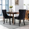 NicBex Set of 2 Dining Chair Kitchen & Dining Room Nailhead Armless Chair with Cushion Seats and Solid Wood Legs - 4 of 4