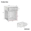 LAOTIES Indoor Dog Crate Furniture With Drawer,Wooden Dog Kennel End Table,Chew Proof Iron Tube Dog Cage For Small Dogs - 4 of 4