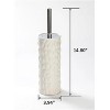 J&V TEXTILES Ceramic Toilet Brush, Toilet Bowl Brush with Extra Long Handle Durable Bristles Toilet Scrubber and Covered Holder for Toilet Brush Set - 2 of 4