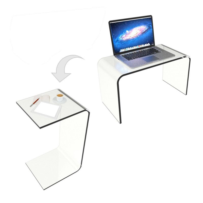 Multipurpose Acrylic Lap Desk Clear - Hastings Home, 3 of 9