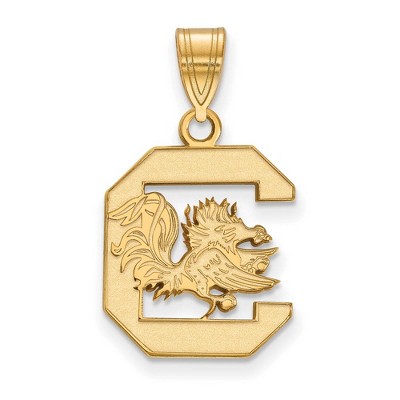 Black Bow Jewelry 14k Yellow Gold South Carolina Gamecocks NCAA Medium Pendant