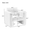 NicBex Upholstered Accent Chair with Back and Pillow,Modern Leisure Chair,Arm Chair for Bedroom,Reading Room - 3 of 4