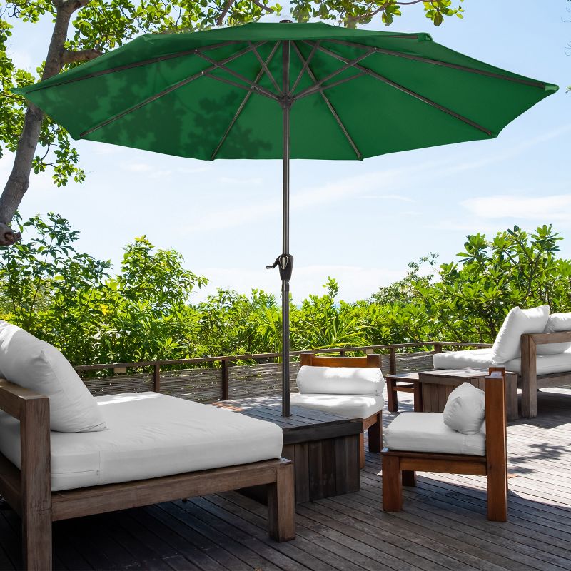 Nature Spring 9-ft Easy Crank Patio Umbrella with Vented Canopy for Deck, Balcony, Backyard, or Pool, 5 of 7