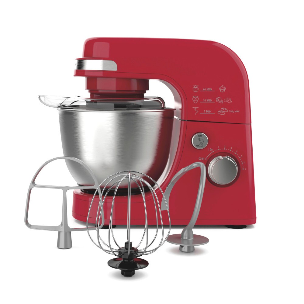 Hamilton Beach Stand Mixer 7 Speeds 4 Quart Capacity Red 63389G