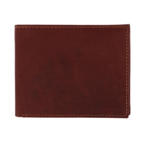 American Bison Men's Oil Pull Up Leather Slim Bifold Wallet - 1 of 4