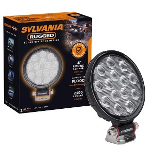 SYLVANIA - Rugged 4 Inch Round LED Light Pod - Lifetime Limited Warranty - 2100 Raw Lumens, Off Road Driving, Truck, Car, Boat, ATV, SUV, 4x4 (1 PC) - 1 of 4