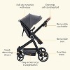 Convertible Baby Stroller with Bassinet Mode, High Landscape Foldable Pram for Newborns, Adjustable Anti-Shock Aluminum Alloy Infant Pushchair - 2 of 4