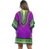 Riviera Sun Womens Short Caftan Dress with African Dashiki Print - 3 of 3