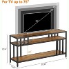 Jojoka TV Stand for Television, Entertainment Center with 3-Tier Open Storage Shelves - 3 of 4