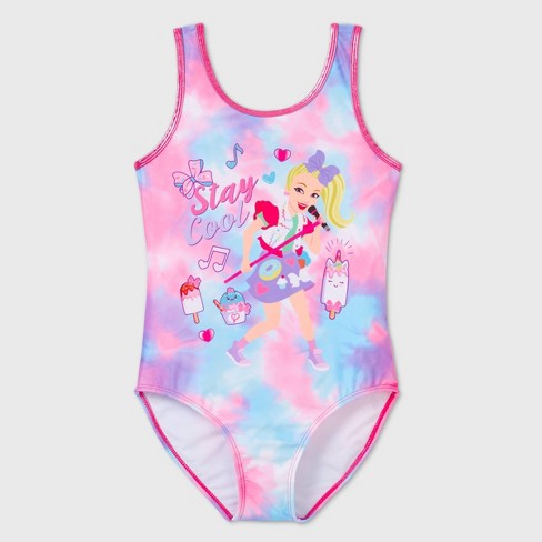 Girls Nickelodeon Jojo Siwa One Piece Swimsuit Pink Target
