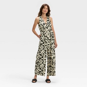 Women's Jumpsuit - A New Day™ Green Leaf - 1 of 3