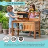 Martha Stewart Kids Outdoor Potting Bench: Acacia Wood Kids Gardening Set w/ Pots, Garden Tools, Bin & Open Shelves, Backyard Outdoor Activity Play - 2 of 4