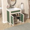 MOEPISY 30 inch Bathroom Vanity Cabinet with Ceramic Sink Combo Set, Solid Wood Frame with Height Adjustable Shelf - 4 of 4