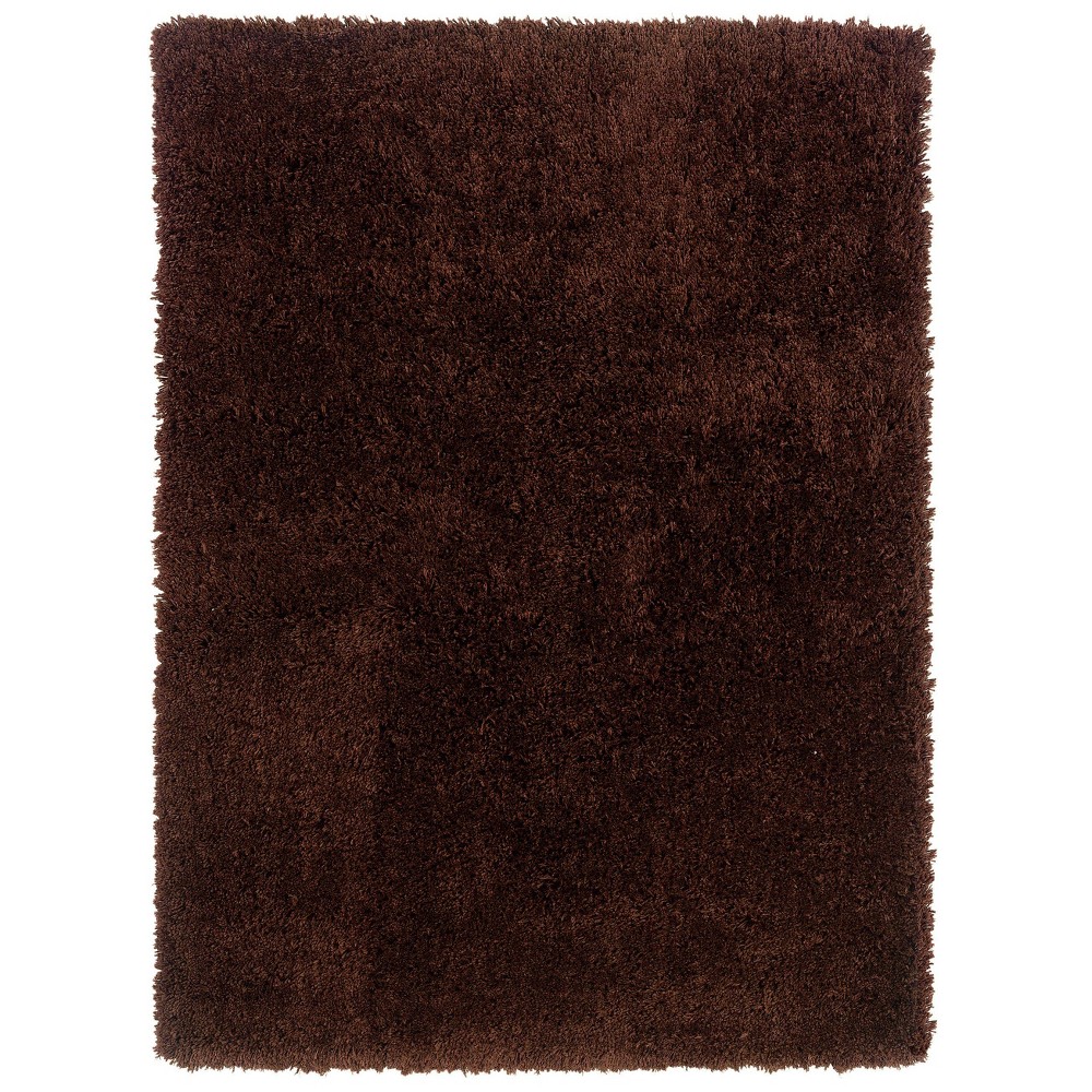 8'x10' Copenhagen Super Soft Area Rug Chocolate - Linon