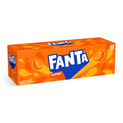 Fanta Orange Soda - 12pk/12 fl oz Cans