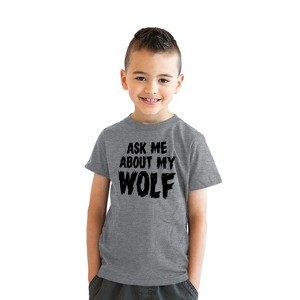 Youth Ask Me Why I Like Full Moons Awesome Werewolf T shirt Disguise for Kids - Crazy Dog Youth T Shirt - 1 of 4