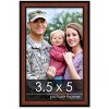 PosterPalooza | Photo Size Simple Brown Picture Frame - UV Acrylic, Foam Board Backing, Hanging Hardware - 2 of 4
