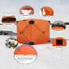 Pop-Up Ice Fishing Tent Insulated Windproof And Warm Available In Multiple Sizes For 4 To 6 People - 3 of 4