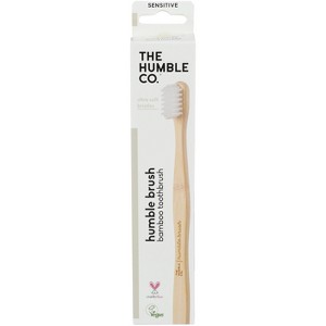 The Humble Co - Sensitive Adult Bamboo Toothbrush, White - Case of 6 - 1 of 1