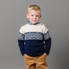 Hope & Henry Boys' Organic Long Sleeve Intarsia Crew Neck Pullover Sweater with Buttons, Kids - image 3 of 4