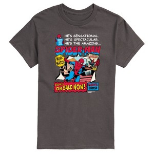Men's - Marvel - Spider-Man He's Sensational Comic Short Sleeve Graphic T-Shirt - 1 of 4