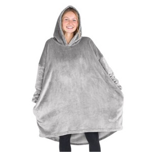 The Bare Homey - Adult Wearable Blanket - Microplush Side Pockets - 1 of 4