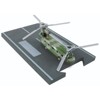 Boeing CH-47 Chinook Helicopter Olive Camouflage "United States Army" with Runway Section Diecast Model by Runway24 - 2 of 3