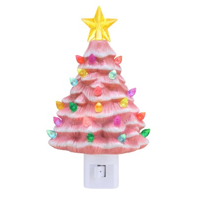 Mr. Christmas 6.5" Nostalgic Ceramic Christmas Tree Nightlight