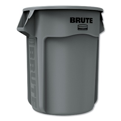 Rubbermaid Commercial Round Brute Container Plastic 55 gal Gray 265500GY