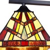 Chloe Lighting Vincent Mission Tiffany-Style Blackish Bronze 3 Light Chandelier 27 Inch Wide - 3 of 4