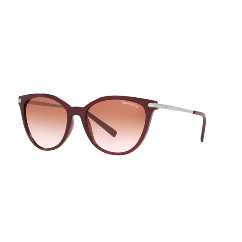 Doorzichtig Aanbeveling piramide Armani Exchange Ax4107s 55mm Woman Cat Eye Sunglasses Pink Gradient Lens :  Target