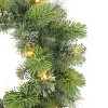 Puleo 24" Pre-Lit Artificial Oklahoma Pine Wreath with LED Lights - 4 of 4