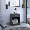 NicBex 18.6 inch Wide Nightstand with 1 Drawer,Modern Side Table with Metal Handle and Open Shelf,Bedside Table for Bedroom,Living Room - 2 of 4