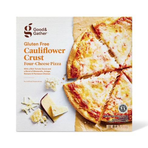Gluten Free Cauliflower Crust Four Cheese Frozen Pizza - Good & Gather ...