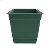 Bloem Dayton Rectangle Resin Window Box Planter with Saucer Tray - 2 of 4