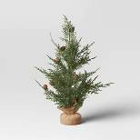 22" Cedar Artificial Tree with Pinecones Green/Brown - Threshold™