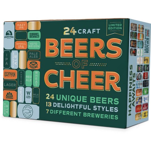 24 Craft Beers of Cheer Advent Calendar Beer Box - 24pk/12 fl oz Cans - image 1 of 1