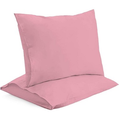 Pink Standard Size Cotton Pillow Cases - 2 Pack