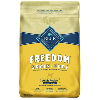 Blue Buffalo Freedom Grain Free Healthy Weight with Chicken, Peas & Potatoes Dry Dog Food - 24lbs