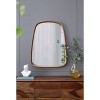 TUYOHW 30x38 Inch Wall Mount Bathroom Mirror,Modern Irrgeular Wall Mount Vanity Mirror with Wooden Frame for Bathroom,Bedroom - 2 of 4